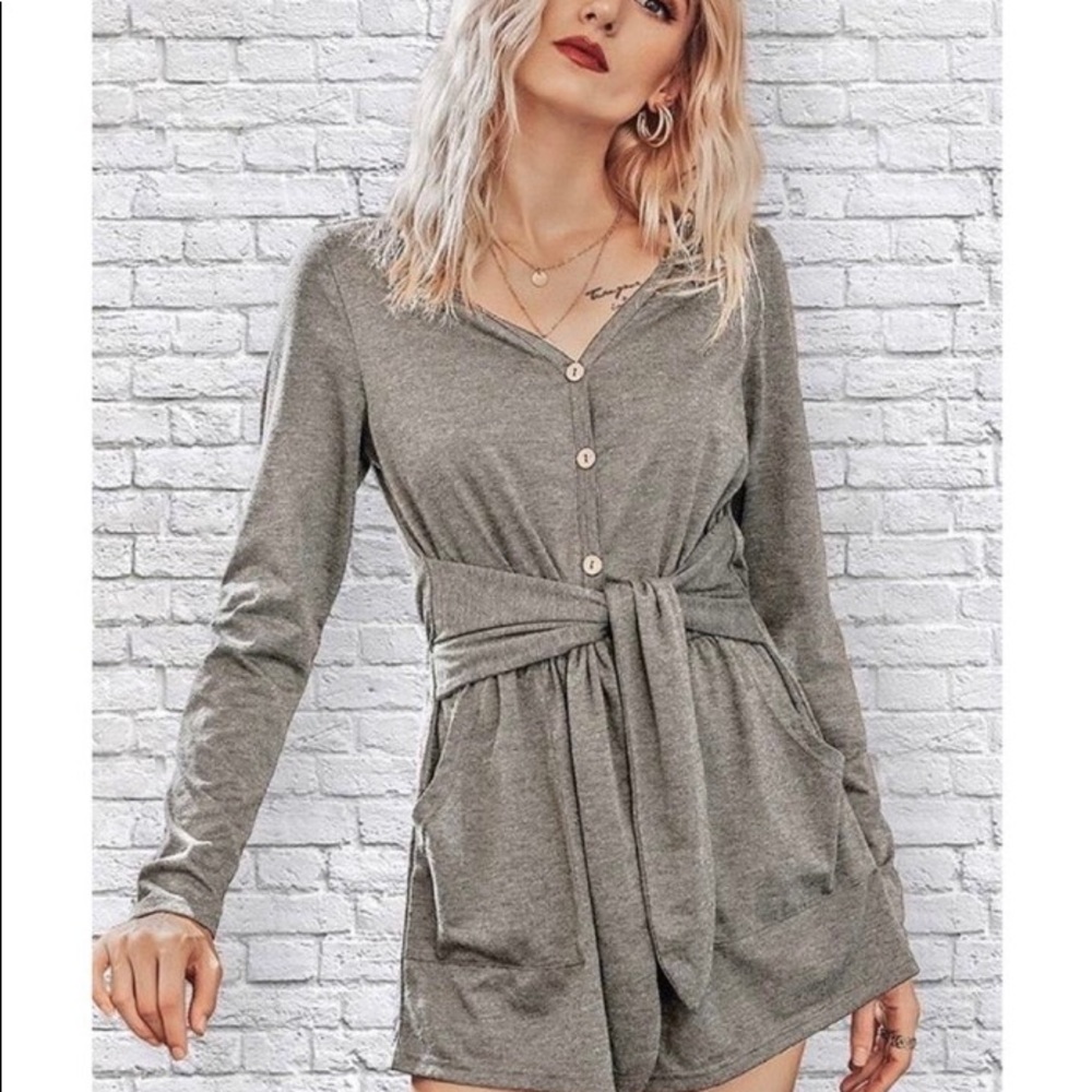 Must have! Grey romper medium or larger. Cute! New